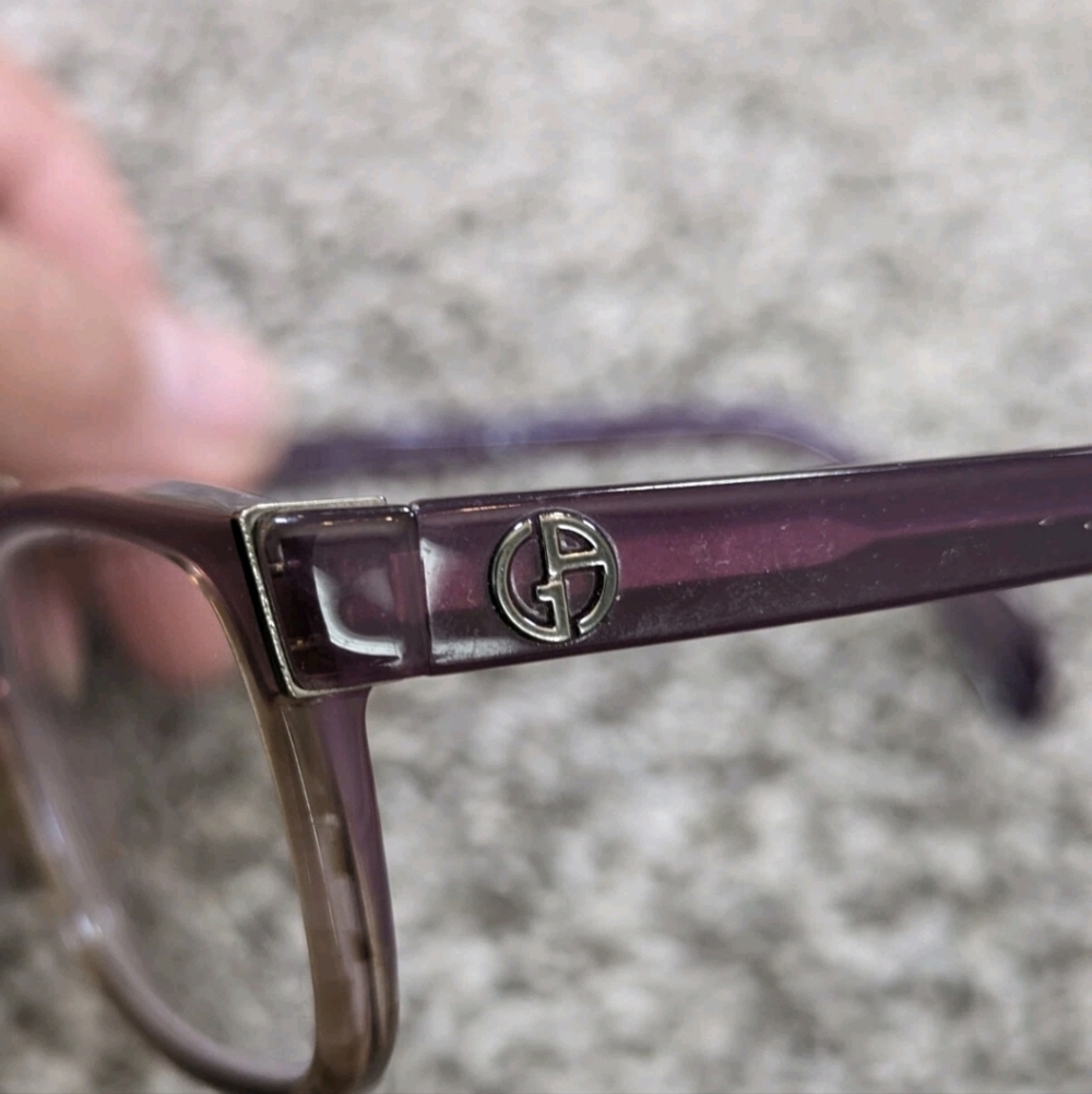 Giorgio Armani GA814 Eyeglass ***FRAMES ONLY*** Italy 54-15-135 Purple - Picture 5 of 6